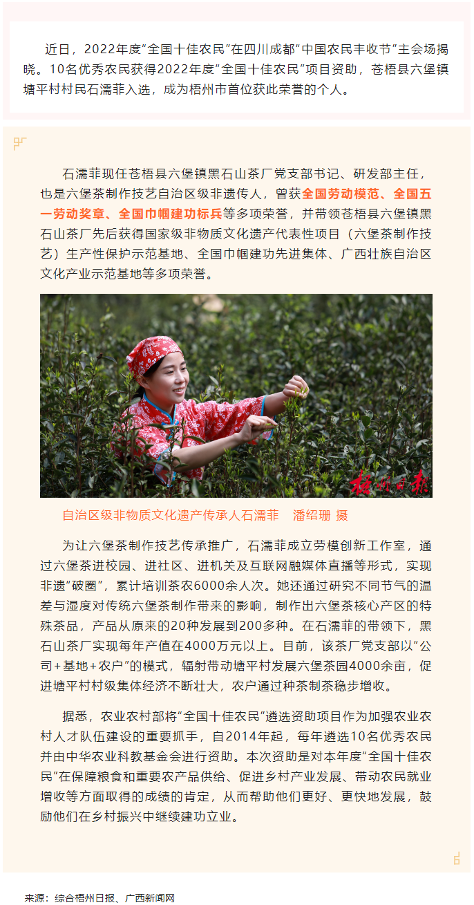 2022年&ldquo;全國十佳農(nóng)民&rdquo;揭曉 全國勞模石濡菲上榜！.png