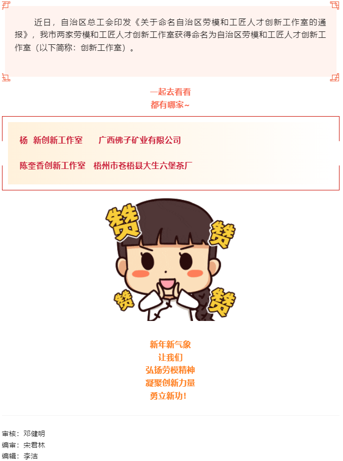 喜報(bào)！梧州市兩家創(chuàng)新工作室獲命名為自治區(qū)勞模和工匠人才創(chuàng)新工作室.png