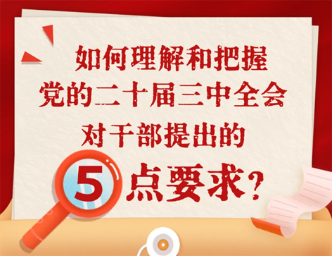 如何理解和把握三中全會(huì)對(duì)干部提出的5點(diǎn)要求？