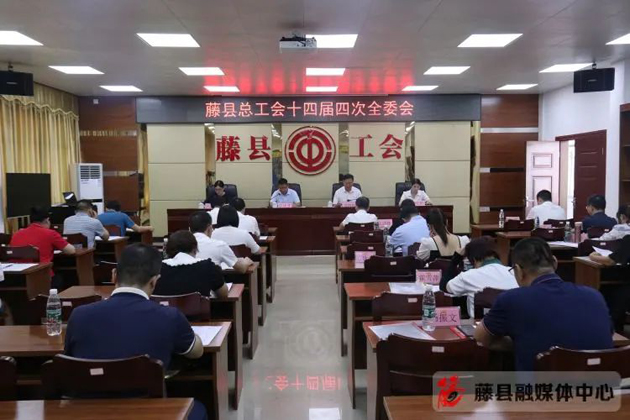 藤縣總工會第十四屆委員會召開第四次全體會議