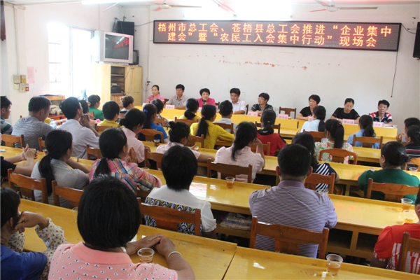 梧州市總工會(huì)、蒼梧縣總工會(huì)推進(jìn)“企業(yè)集中建會(huì)”暨“農(nóng)民工入會(huì)集中行動(dòng)現(xiàn)場(chǎng)會(huì).jpg